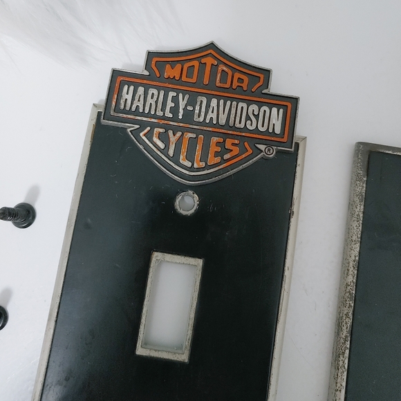 Harley-Davidson light switch plates covers set of 2 Double & Single - Picture 9 of 11